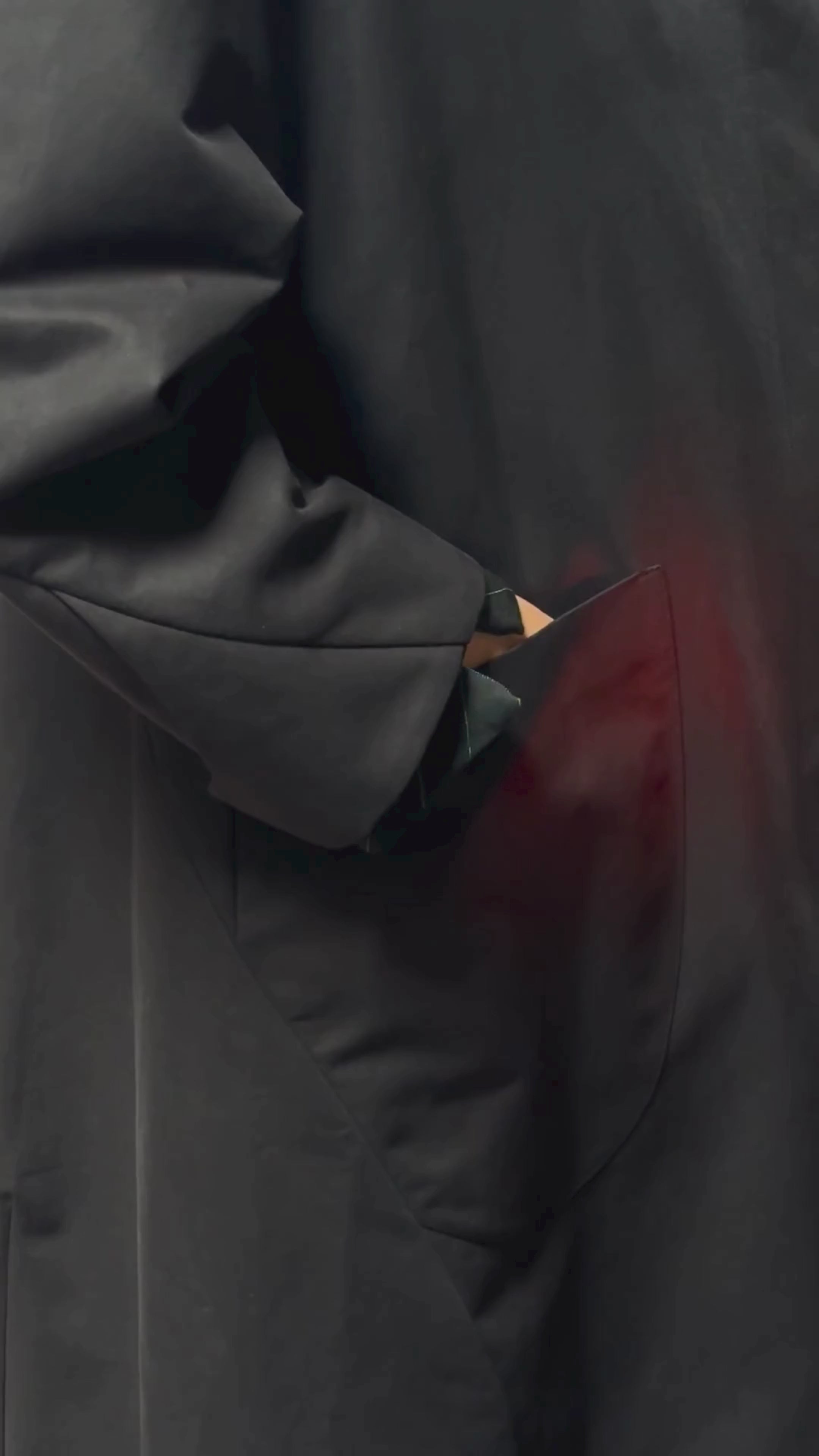 Black Deadstock Cotton Hilda Coat | Moma Hilo